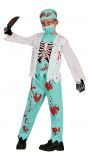 Halloween zombie dokter outfit kind