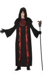 Halloween zwarte satan outfit heren