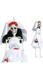 Hangdecoratie skelet bruid 40 cm halloween