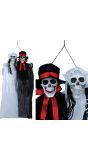 Hangdecoratie skelet bruidspaar 90 cm halloween