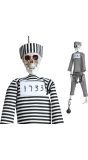 Hangdecoratie skelet gevangene 45 cm halloween