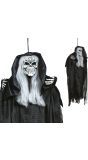 Hangdecoratie skelet met tuniek en manen 55 cm halloween