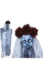 Hangdecoratie spookmeisje 100 cm halloween