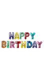 Happy Birthday meerkleurig folieballonnen