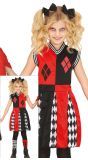 Harley Quinn cheerleader jurk halloween meisjes