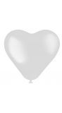 Hartvormige ballonnen wit