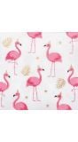 Hawaii flamingo thema papieren servetten 20 stuks