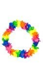 Hawaii ketting regenboog neon kleuren