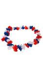 Hawaii ketting rood wit blauw supporter