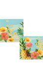 Hawaii paradise thema papieren servetten 20 stuks