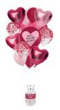 Helium gastank love roze ballonnen