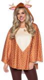 Hertjes poncho met capuchon