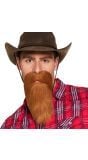 Hillbilly cowboy baard bruin