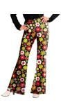 Hippie bloemen 60s pantalon vrouwen