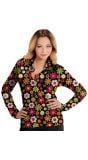 Hippie bloemen blouse vrouwen