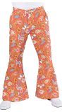 Hippie broek heren oranje
