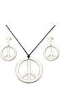 Hippie ketting en oorbellen