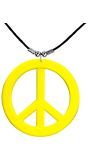 Hippie ketting neon geel