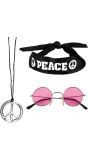 Hippie peace accessoire setje