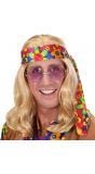 Hippie pruik blond