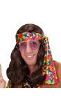 Hippie pruik bruin