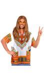 Hippie rasta blouse wit mannen