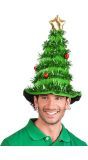 Hoge kerstboom hoed groen