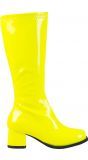 Hoge laarzen kind neon geel