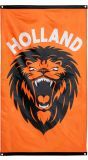 Hollandse leeuw oranje vlag voetbal