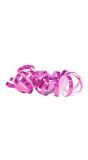 Holografisch roze serpentine rollen 2 stuks