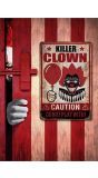 Horror clown poster 24 x 36 cm halloween