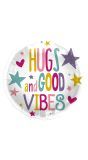 Hugs And good vibes folieballon