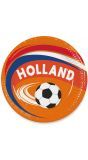 Hup Holland hup voetbal oranje bordjes 8 stuks