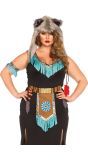 Indianen krijger outfit dames plus size