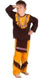 Indianen outfit jongens oranje bruin