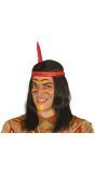 Indianenpruik met hoofdband en veer