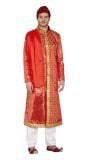 Indiase tuniek rood outfit met hoed heren