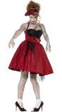 Jaren 50 rockabilly rode jurk