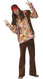 Jaren 60 bruine hippie outfit