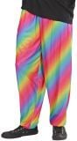 Jaren 80 disco broek regenboog