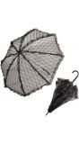 Kanten paraplu zwart