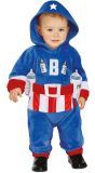Kapitein melk superheld outfit baby