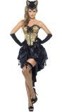 Katten Burlesque outfit zwart