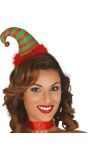 Kerst elf mini hoedje met belletje