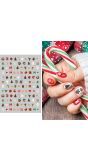 Kerstmis nagelstickers klassiek