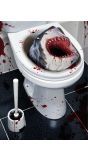 Killer shark toilet decoratie 30 x 40 cm