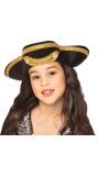 Kinder piratenhoed met gouden details