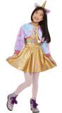 Kittycorn Unicorn Kostuum Meisjes Goud