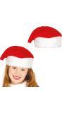 Klassieke warme kerstman muts kind