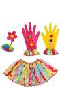 Kleurrijke accessoire set clown